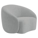 Ver imagem 6 de Kit 02 Poltronas Orgânica Luxo Recepção Amore Bouclé Cinza - Amarena Móveis