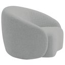 Ver mais imagens de Kit 02 Poltronas Orgânica Luxo Recepção Amore Bouclé Cinza - Amarena Móveis