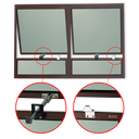 Ver imagem 2 de Maxim-Ar Alumínio 2SEÇÕES c/Bandeira 80 x 120 Plus V.Boreal Marrom Corten Brimak