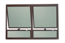 Ver imagem 1 de Maxim-Ar Alumínio 2SEÇÕES c/Bandeira 80 x 120 Plus V.Boreal Marrom Corten Brimak