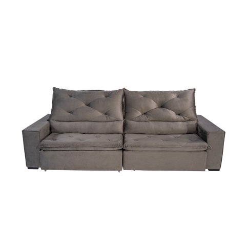 Sofá Premium Deluxe 2,5mts - Cinza