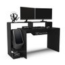 Mesa Gamer E Escritóro Xt Racer Expert Politorno Preto/Branco - 3