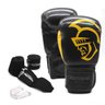 Kit Boxe Luva Pretorian Black Line 12OZ Bucal e Bandagem Pretorian Fight - 1