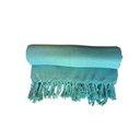 Ver imagem 3 de Manta em Algodão 1,80 X 2,30 Verde Água