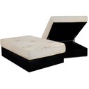 Ver imagem 1 de Conjunto Box Baú Casal: Colchão Espuma Luckspuma D33 Supreme Floral + Base Crc Suede Black(138x188