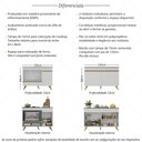 Ver imagem 3 de Kit Balcão Cozinha para Cooktop/forno 105cm e Gabinete Pia 120cm Veneza Multimóveis Mp2290