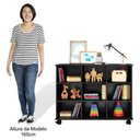 Ver imagem 6 de Nicho Organizador com Rodízios Toys 3 Gavetas Q01 Preto/Branco - Mpozenato