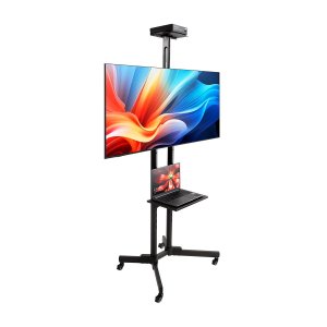 Pedestal Tv de 42 a 65 Polegadas com Bandeja e Ajuste de Altura Ped 4265