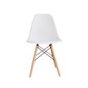 Ver imagem 2 de Kit com 2 Cadeira Eames Eiffel Wood Branca para Sala de Jantar