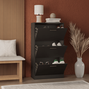 Ver imagem 2 de Sapateira Vertical 3 Portas Basculantes Organizador para 20 Pares Multiuso Hall de Entrada