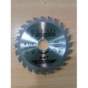 DISCO SERRA P/ MADEIRA 115X22.23MM - 24 DENTES 10/UNID.