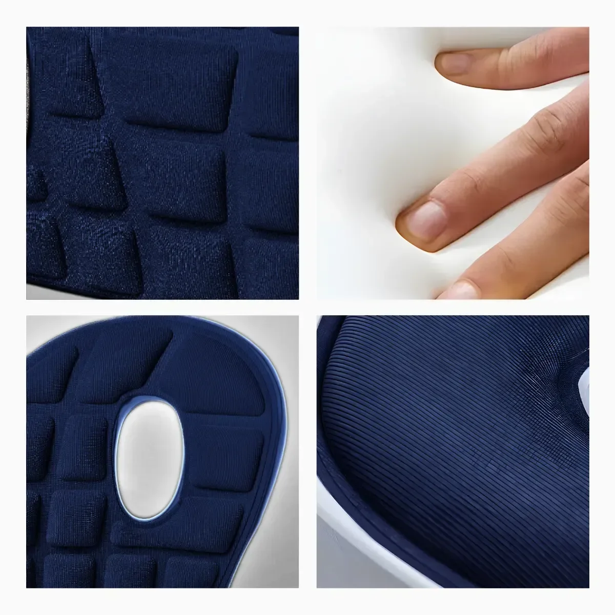 Assento Ergonômico Ortopédico com Apoio Lombar para Cadeira e Carro - 11