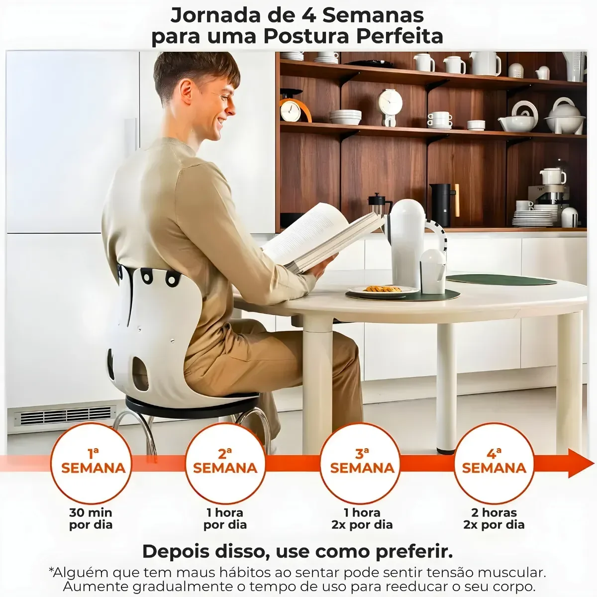 Ver imagem 5 de Assento Ergonômico Ortopédico com Apoio Lombar para Cadeira e Carro