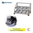 Ver imagem 2 de Estufa Vitrine Aquecedora para Salgados Dupla 8 Bandejas