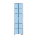 Ver imagem 1 de Armário Roupeiro de Aço 12 Portas para Vestiário Academia Locker Azul Claro com Chave