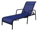 Ver imagem 2 de Kit 2 Espreguiçadeiras Piscina Tela Sling e Alumínio para Jardim - Azul