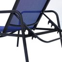 Ver imagem 4 de Kit 2 Espreguiçadeiras Piscina Tela Sling e Alumínio para Jardim - Azul