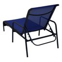 Ver imagem 3 de Kit 2 Espreguiçadeiras Piscina Tela Sling e Alumínio para Jardim - Azul