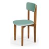 Kit Mesa De Jantar 90x90 Com 4 Cadeiras Cozinha Apartamento Elisa - Menta/Off White - 3