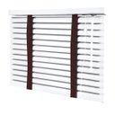 Ver imagem 1 de Persiana Horizontal - 1,40m Larg X 1,20m Alt - Alumínio 50mm com Fita Decorativa - Cor: Branca - Fit