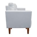 Ver imagem 6 de Sofá Retrô Namoradeira 2 Lugares Livia Suede Cinza