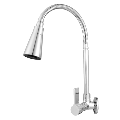 Torneira Cozinha Parede Gourmet Cônico Cromado C-65