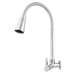 Torneira Cozinha Parede Gourmet Cônico Cromado C-65 - 2