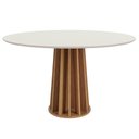 Ver imagem 3 de Conjunto Mesa de Jantar 1,35m com Vidro + 4 Cadeiras em Mdf