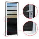Ver imagem 2 de Porta de Cozinha Alumínio 80 Esq L25 V.Refl.Mix Preto Brimak