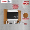 Ver imagem 3 de Painel Suspenso Navi para Tvs até 48 Polegadas com Nicho e Prateleira Móveis Bechara