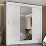 Guarda-Roupa Casal 3 Portas de Correr com Espelho Jequitibá Yescasa  - 1