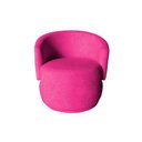 Ver imagem 1 de Poltrona Decorativa Beatriz Orgânica Veludo Rosa Pink