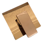 Acabamento para Registro Monocomando Ducha Chuveiro Rose Gold Padrão Base Deca Metal Premium Pmx - 2