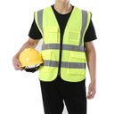 Ver imagem 6 de Colete Faixa Sinalizadora Kit 10 Uni Refletivo Blusao Segurança Trabalho Epi Fluorescente Obra Fisca