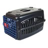Caixa De Transporte Cães Nº3 Preta Com Porta Azul - 6