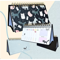 Agenda Planner Semanal Gatinhos 52 Páginas Capa 4- Quanhe - 2