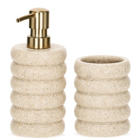 Conjunto Banheiro Bege/nude - 2pçs