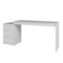 Ver imagem 3 de Mesa Escrivaninha para Computador com 3 Gavetas BC98 Branco - BRV Móveis