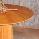 Ver imagem 7 de Mesa de Jantar Redonda com 4 Lugares e Base Cone 120x72x120cm