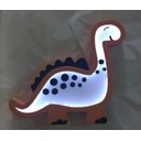 Ver imagem 5 de Luminária de Mesa Dinossauro - LML-30 - Com Fio - Cinza com Preto