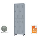Ver imagem 1 de Roupeiro de Aço c/ 04 Portas Grandes – 1,96×0,63×0,36m – CZ/CZ – AMAPA – 10124