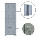 Ver imagem 5 de Roupeiro de Aço c/ 04 Portas Grandes – 1,96×0,63×0,36m – CZ/CZ – AMAPA – 10124