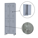 Ver imagem 2 de Roupeiro de Aço c/ 04 Portas Grandes – 1,96×0,63×0,36m – CZ/CZ – AMAPA – 10124