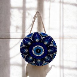 Quadro Mandala Enfeite Parede Porcelana Olho Grego Decoração - 6