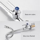 Ver imagem 2 de Torneira Cozinha Gourmet Flexível Pia Bancada 1 Jato Metal