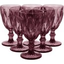 Ver imagem 1 de TAÇA ÁGUA 17x9x9cm 320ml VIDRO ROSA 6PÇ NH