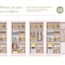 Ver imagem 5 de Guarda Roupa de Bebê 4 Portas 4 Gavetas Mel Off White Espresso Móveis Cinza