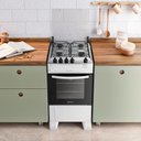 Ver imagem 3 de Fogão Atlas 4 Bocas Mônaco Top com Mesa Inox Branco Bivolt