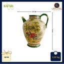 Ver imagem 2 de Uma Ode À Elegância Exótica: Jarro Cerâmico Craquelê Fendi com Elefantes