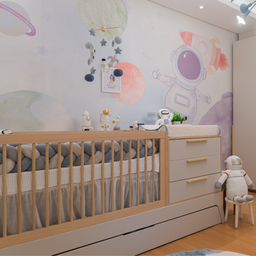 Berço Multifuncional para Bebê 5 em 1 Quater Linha Grow Up Carvalho com Areia - 2